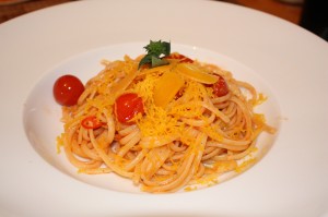 Spaghetti con la bottarga